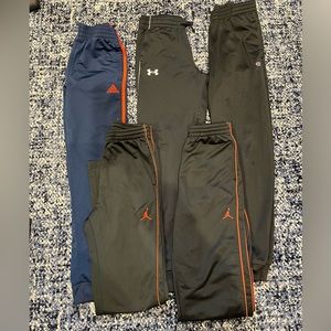💥 Boys Activewear Pants 5 Pairs!! Adidas, Jordans, Champion, Under Armour!